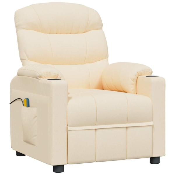 Massagesessel Elektrisch Creme Stoff