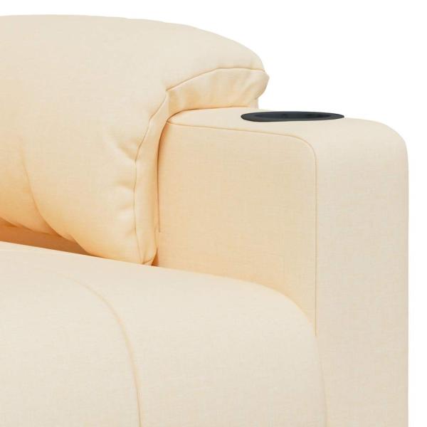 Massagesessel Elektrisch Creme Stoff