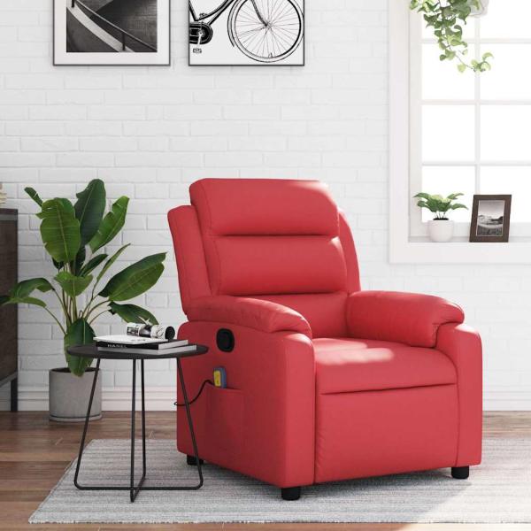 ARDEBO.de - Massagesessel Rot Kunstleder