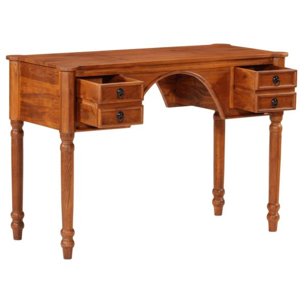 Schreibtisch mit Schubladen 110x50x76 cm Massivholz Akazie