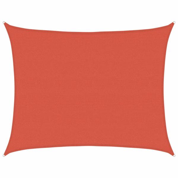 Sonnensegel 160 g/m² Terrakottarot 6x7 m HDPE