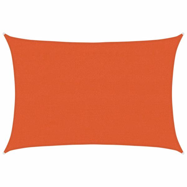 Sonnensegel 160 g/m² Rechteckig Orange 4x5 m HDPE