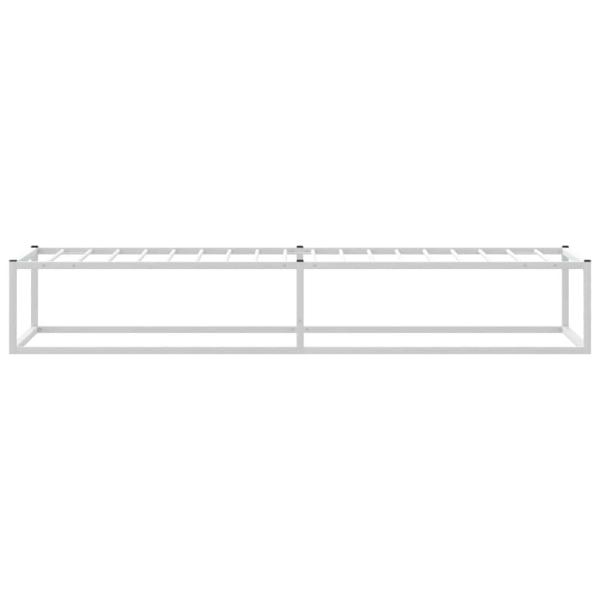 Bettgestell ohne Matratze Weiß 90x200 cm Metall