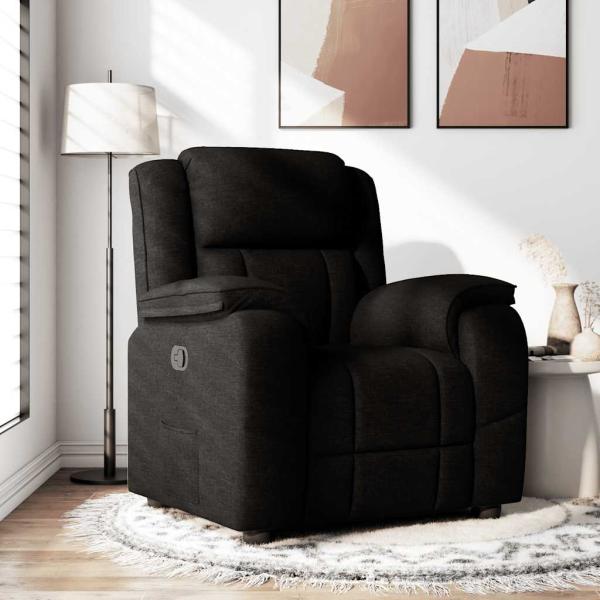 ARDEBO.de - Relaxsessel Schwarz Stoff