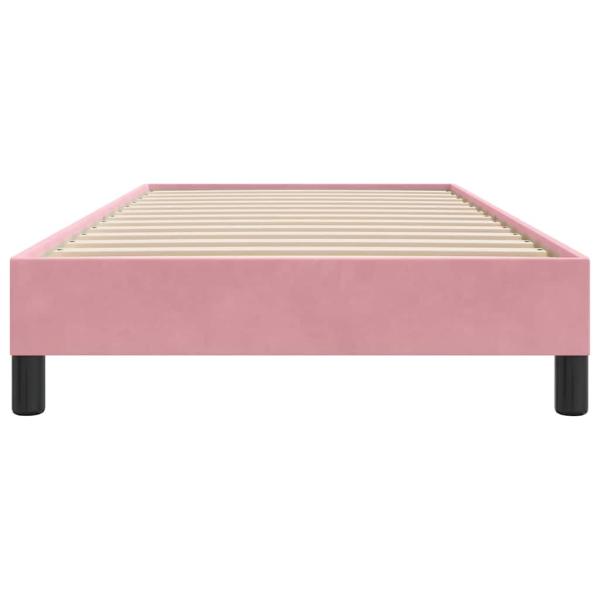 Boxspringbett ohne Matratze Rosa 80x210 cm Samt