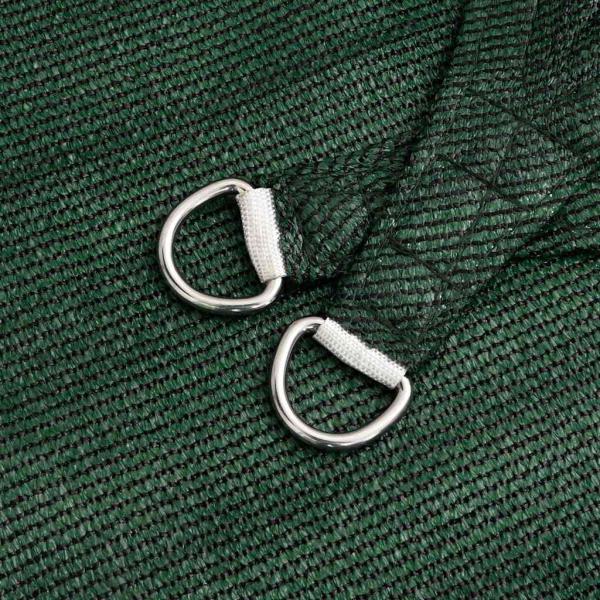 Sonnensegel 160 g/m² Dunkelgrün 3x4 m HDPE
