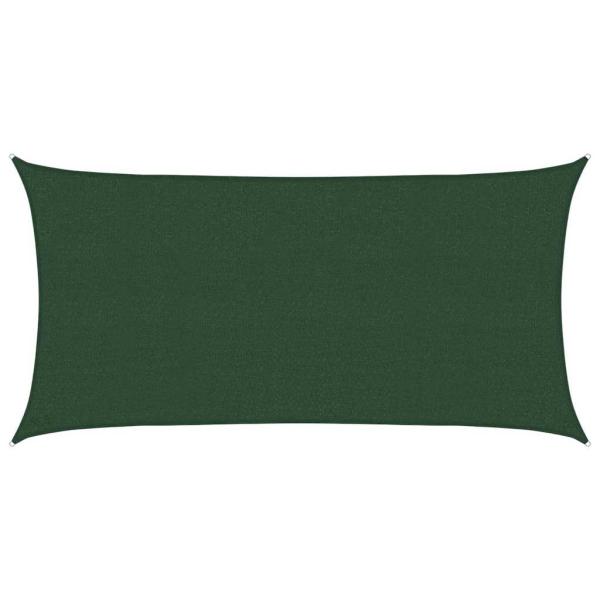 Sonnensegel 160 g/m² Dunkelgrün 2,5x4,5 m HDPE