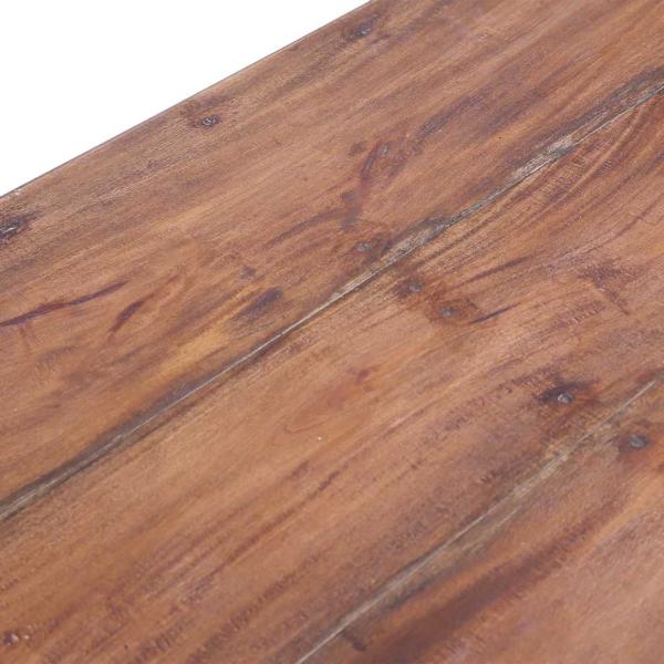 Schreibtisch mit Schubladen Weiß 117x57x75 cm Altholz Massiv
