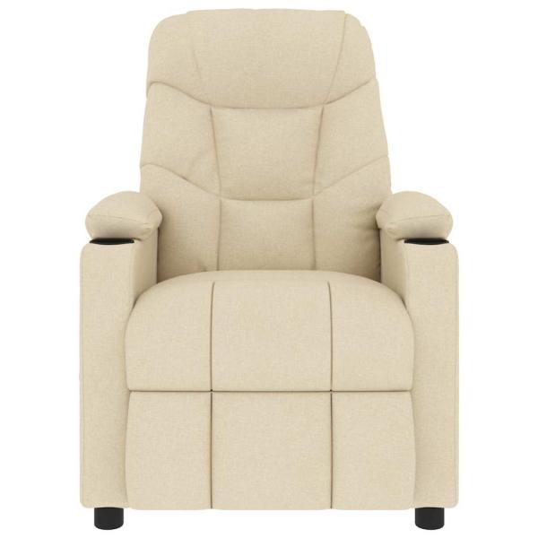 Massagesessel Creme Stoff