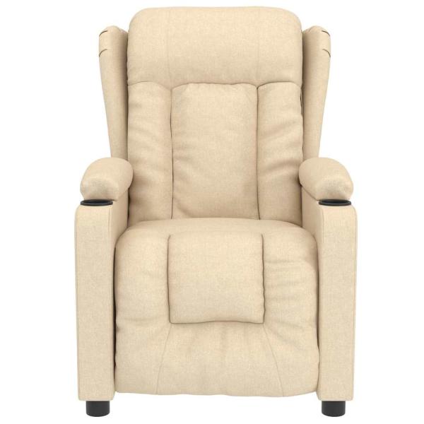 Massagesessel Creme Stoff