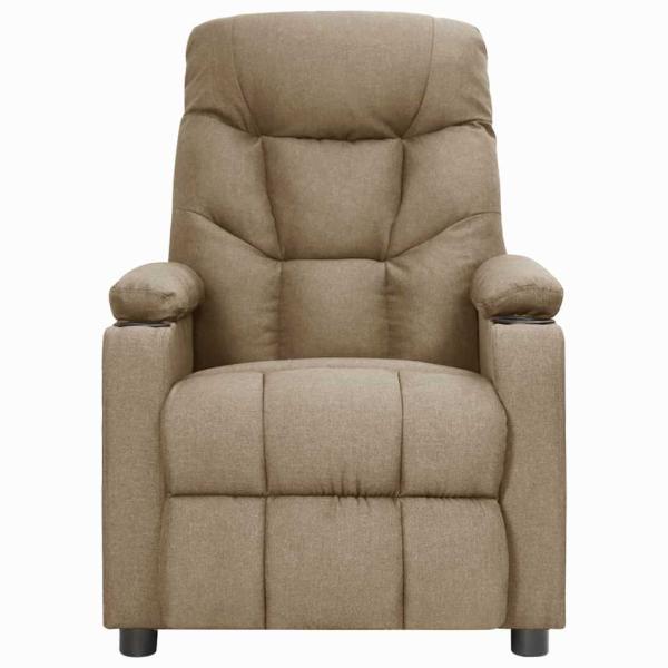 Relaxsessel Taupe Stoff