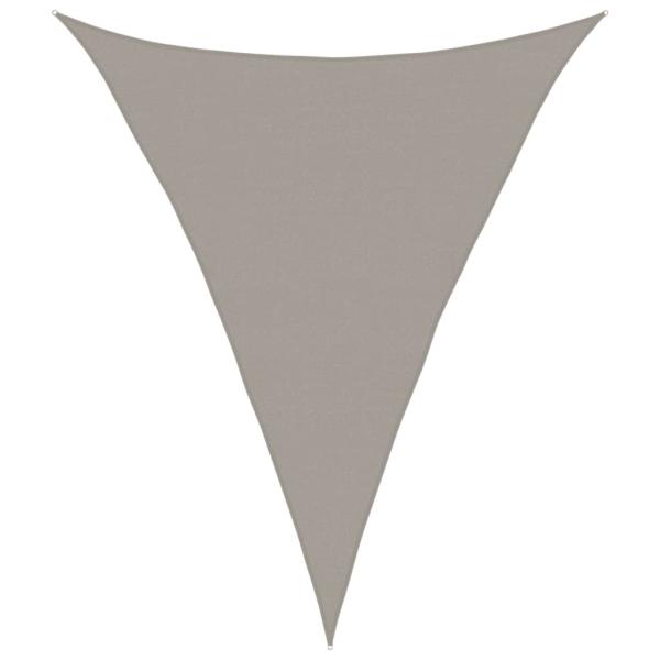 Sonnensegel 160 g/m² Dreieckig Hellgrau 4x5x5 m HDPE