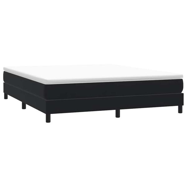 Boxspringbett ohne Matratze Schwarz 180x220 cm Samt