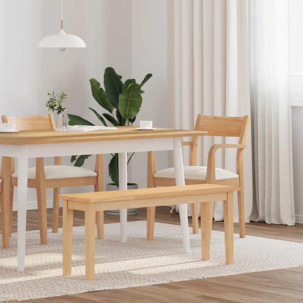 ARDEBO.de - Bank 110 cm Massivholz Gummibaum