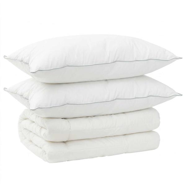 Bettdecke und Kissen Set 3 stk. 220x240 cm Winter 450 GSM Wolle