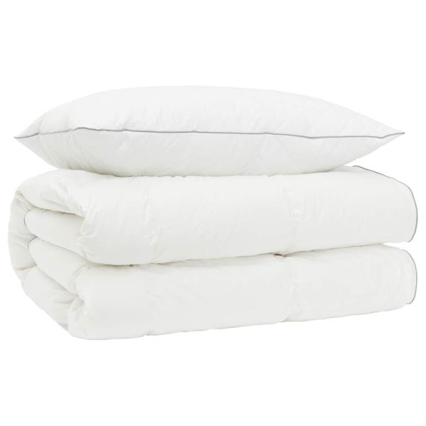 Gänsedaunen-Bettdecken-Set 90% FULDA 2 Stk. 152 x 203 cm Weiß