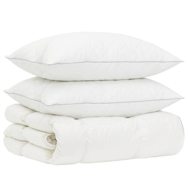 Gänsedaunen-Bettdecken-Set 90% FULDA 3 stk. 135 x 220 cm Winter