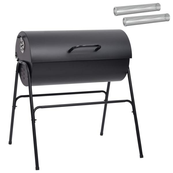 Fassgrill mit 2 Kochrosten 3 stk. 80 x 73 x 90 cm Metall