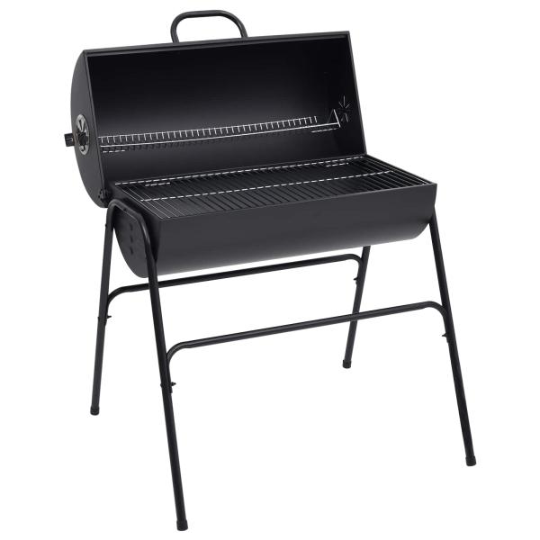Fassgrill mit 2 Kochrosten 3 stk. 80 x 73 x 90 cm Metall