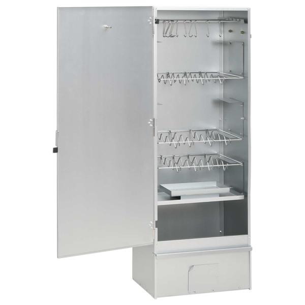 Räucher Ofen 3 stk. 44,5 x 29 x 110 cm Verzinkter Stahl Silber
