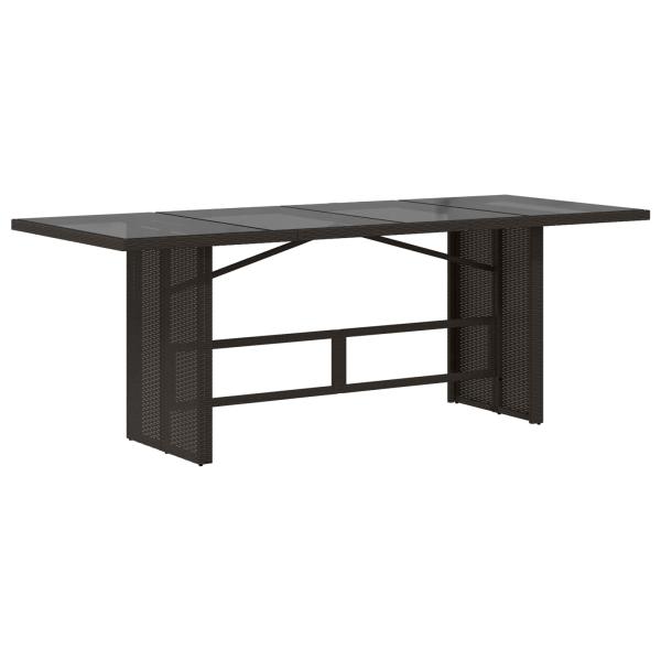 Outdoor-Essgruppe 9 stk. Schwarz Poly-Rattan