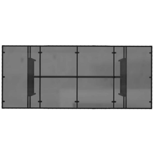 Outdoor-Essgruppe 9 stk. Schwarz Poly-Rattan