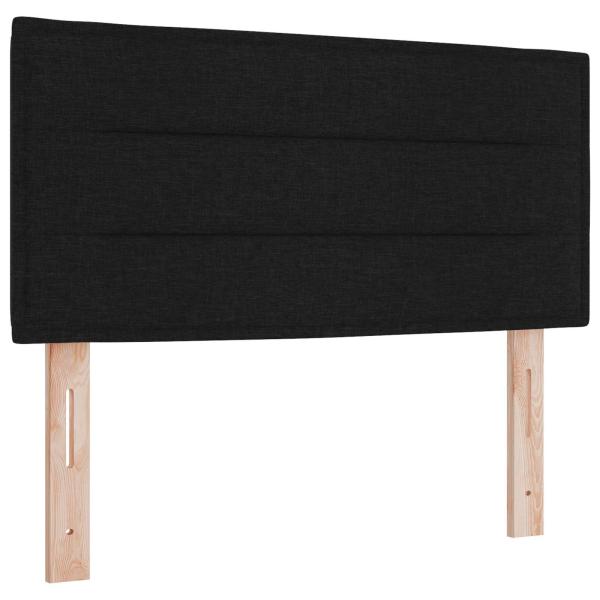 Boxspringbett mit Matratze Schwarz 120 x 190 cm Stoff