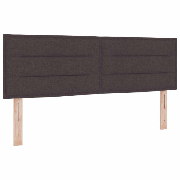 Boxspringbett mit Matratze Dunkelbraun 140 x 190 cm Stoff