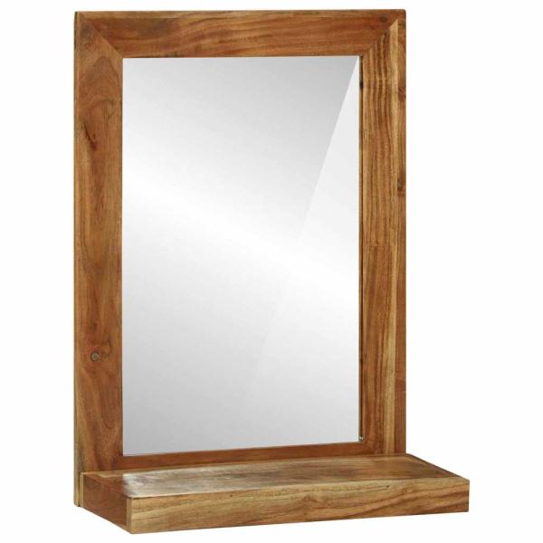 Badezimmer Spiegel Braun 50 x 22 x 70 cm Massivholz Akazie