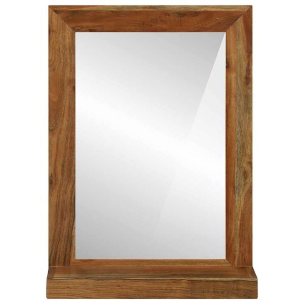 Badezimmer Spiegel Braun 50 x 22 x 70 cm Massivholz Akazie