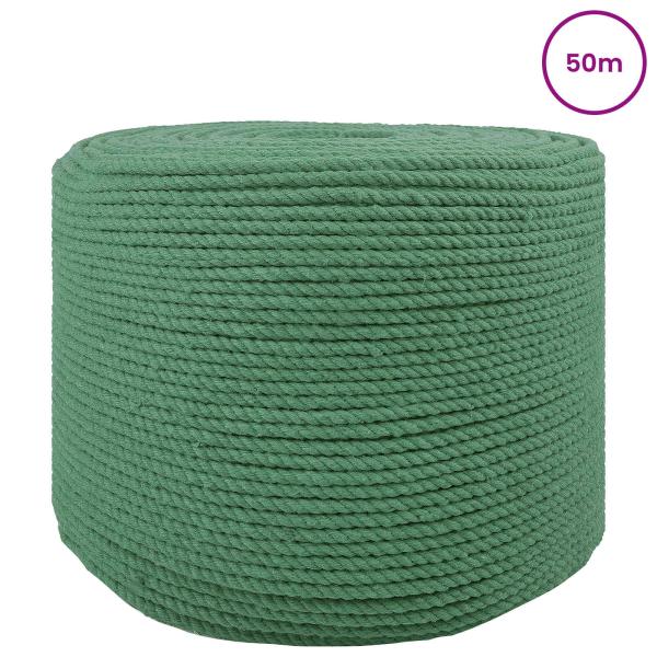 Baumwollzwirn 4 mm 50 m Grün 100% Baumwolle