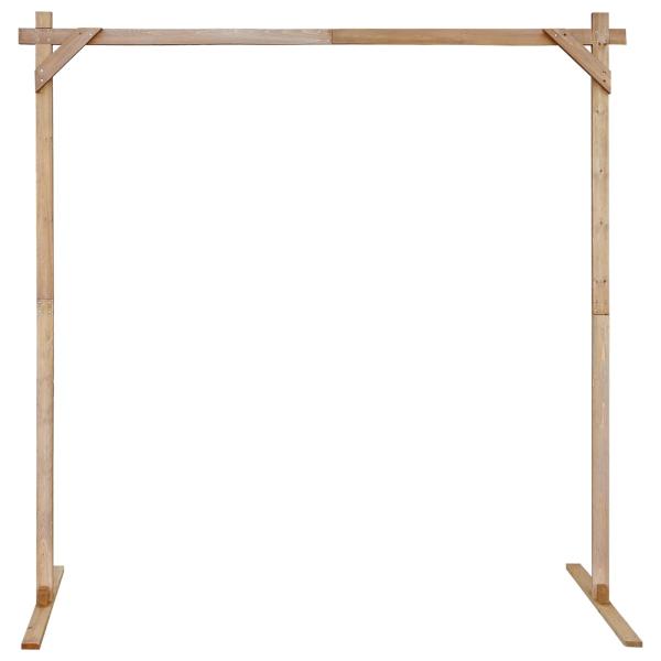 Hochzeitsbogen Hellbraun 225 x 95 x 226 cm Massives Kiefernholz