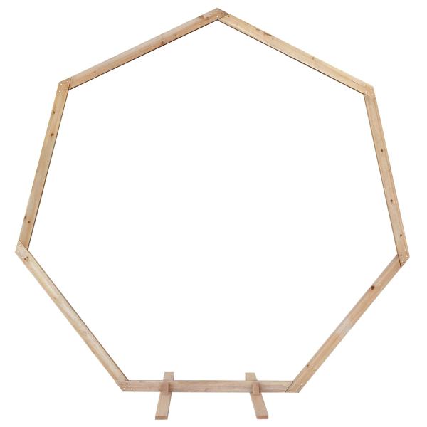 Hochzeitsbogen Hellbraun 221 x 92 x 216 cm Massives Kiefernholz