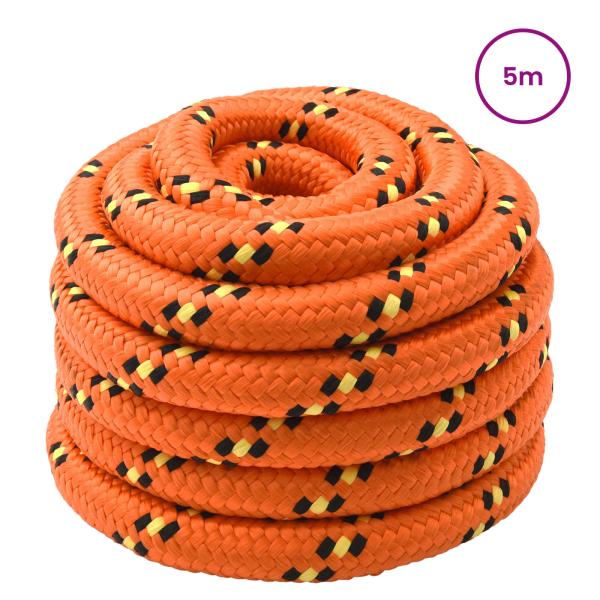 Bootsseil 6 mm 5 m Orange
