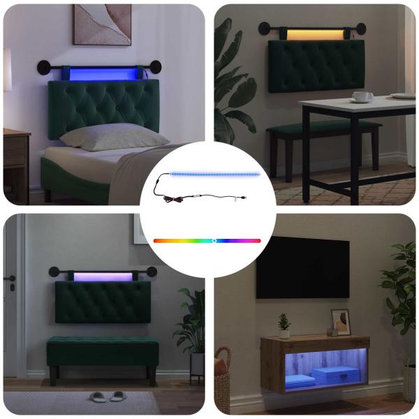 ARDEBO.de - LED Streifen 55 cm Mehrfarbig PVC