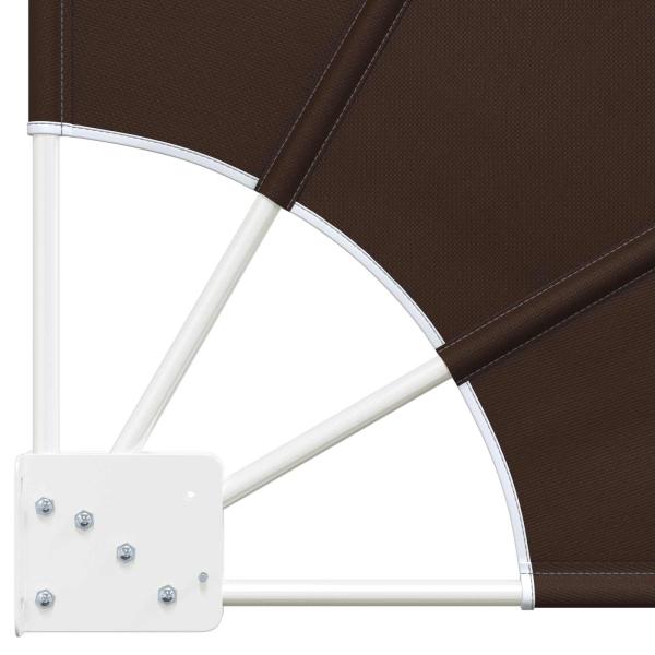 Balkon Sichtschutz 210 x 210 cm Polyester Braun