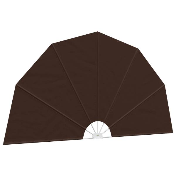 ARDEBO.de - Balkon Sichtschutz Ø 320 cm Polyester Braun