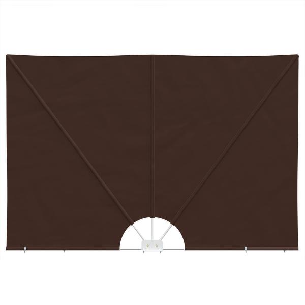 Balkon Sichtschutz 160 x 240 cm Polyester Unregelmäßig Braun