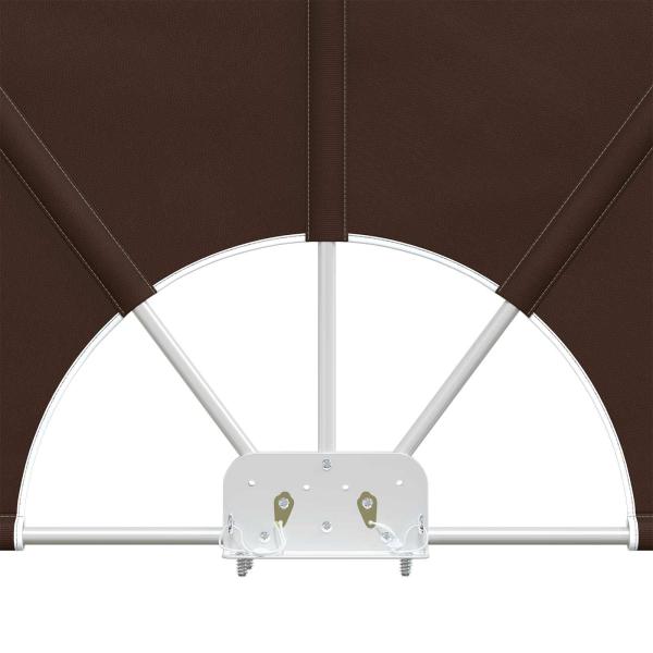 Balkon Sichtschutz 160 x 240 cm Polyester Unregelmäßig Braun
