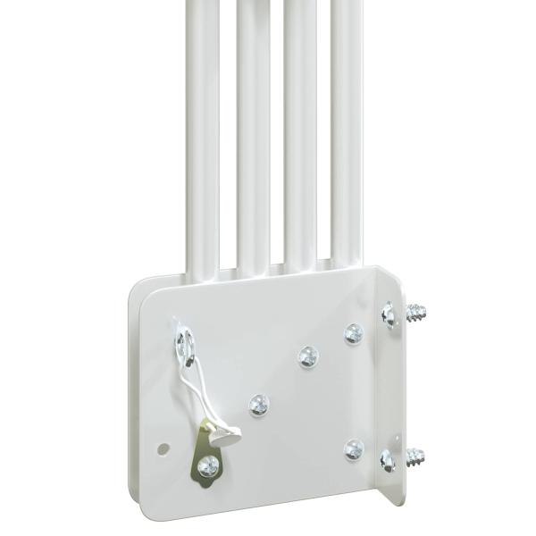 Balkon Sichtschutz 115 x 115 cm Polyester Braun