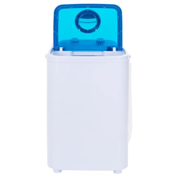 Mini-Waschmaschine mit Einzelwanne 4,6 kg Blau und Weiß