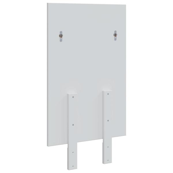 Spiegel FAUSKE Weiß 43 x 3,5 x 77 cm Rechtwinklig