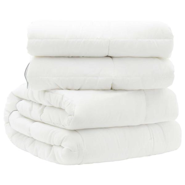 Bettdecke TRIER 140x220cm 4 Jahreszeiten 140+220GSM Weiß