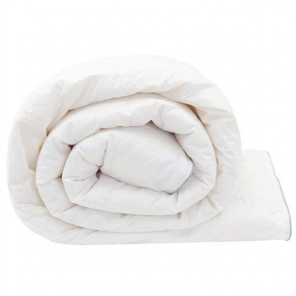 Bettdecke 155x220 cm Winter 450 GSM Australische Wolle Weiß