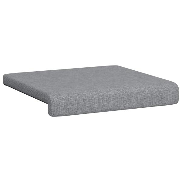 Bankkissen 2 stk. Stoff Hellgrau Tiefe 35 cm