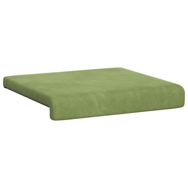 Bankkissen 2 stk. Samt Hellgrün Tiefe 35 cm