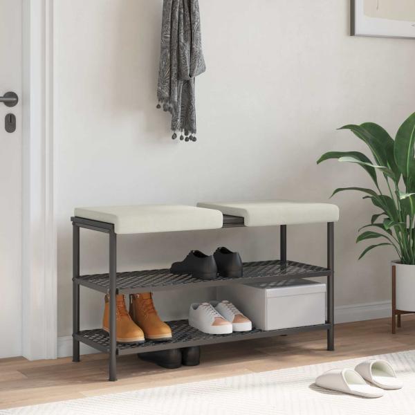 ARDEBO.de - Bankkissen 2 stk. Samt Creme Tiefe 35 cm
