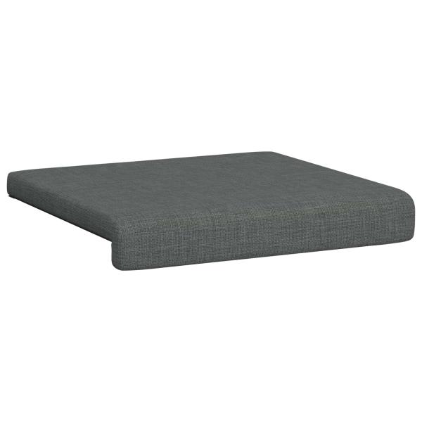 Bankkissen 4 stk. Stoff Dunkelgrau Tiefe 35 cm