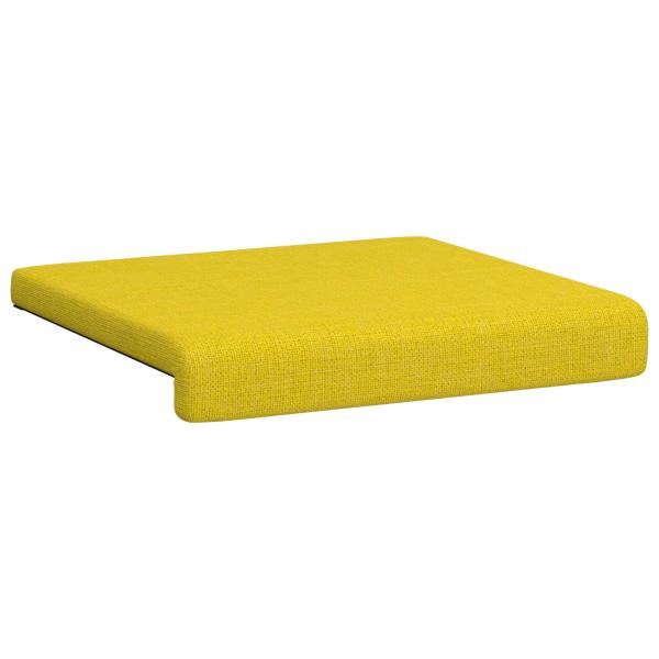 Bankkissen 4 stk. Stoff Helles Gelb Tiefe 35 cm