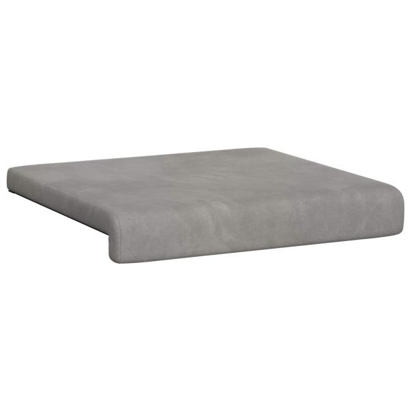 Bankkissen 4 stk. Samt Hellgrau Tiefe 35 cm